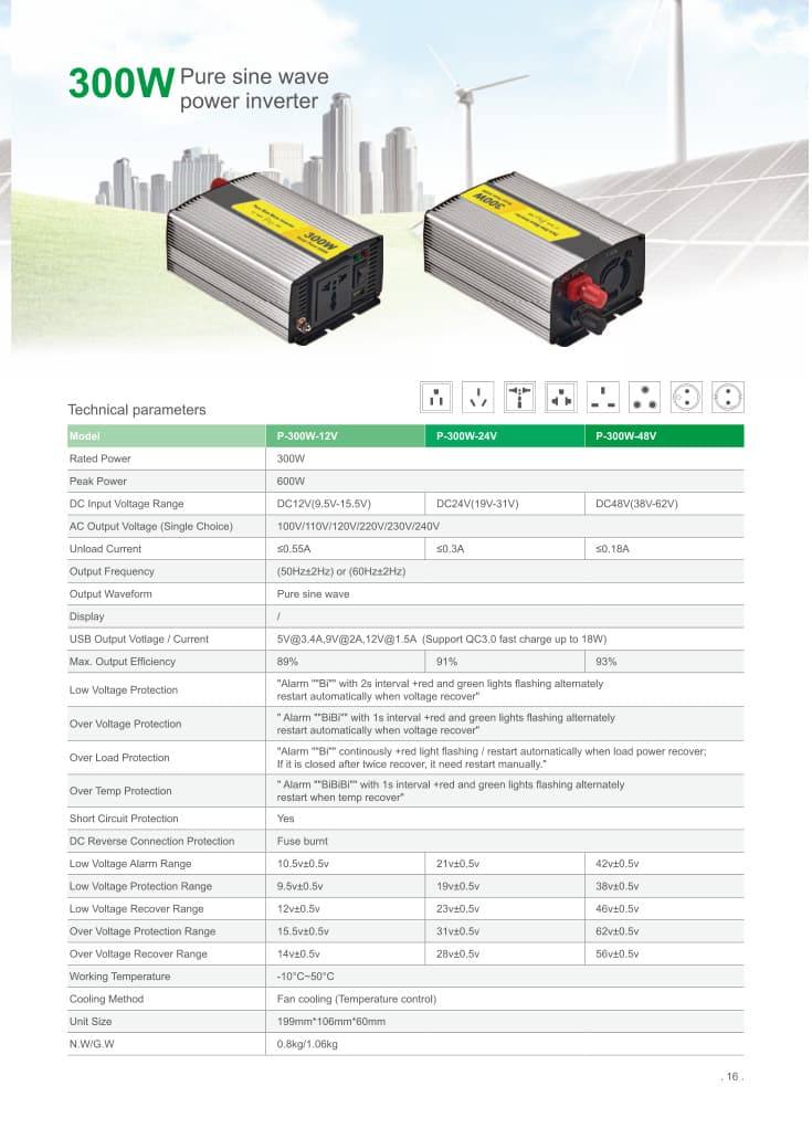 300W Pure sine wave product photo