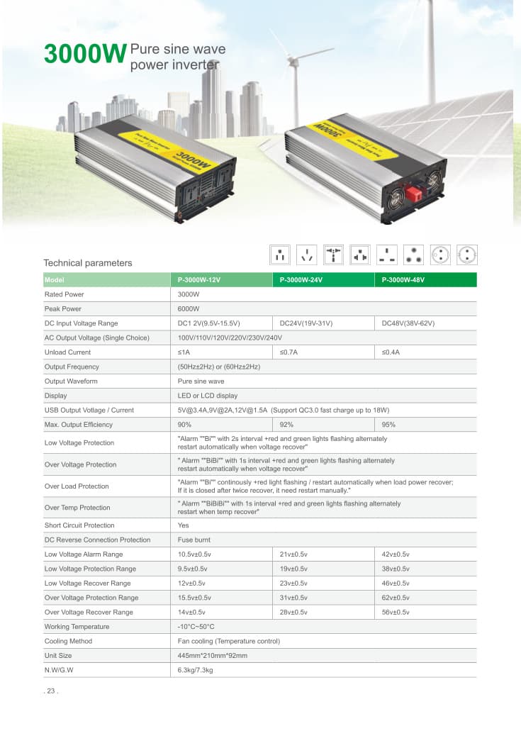 3000W Pure sine wave product photo