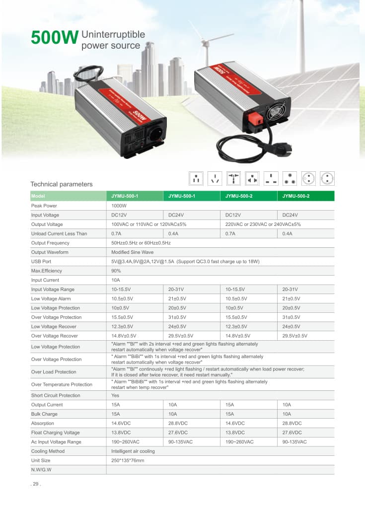 500W Uninterruptible Power Source product photo