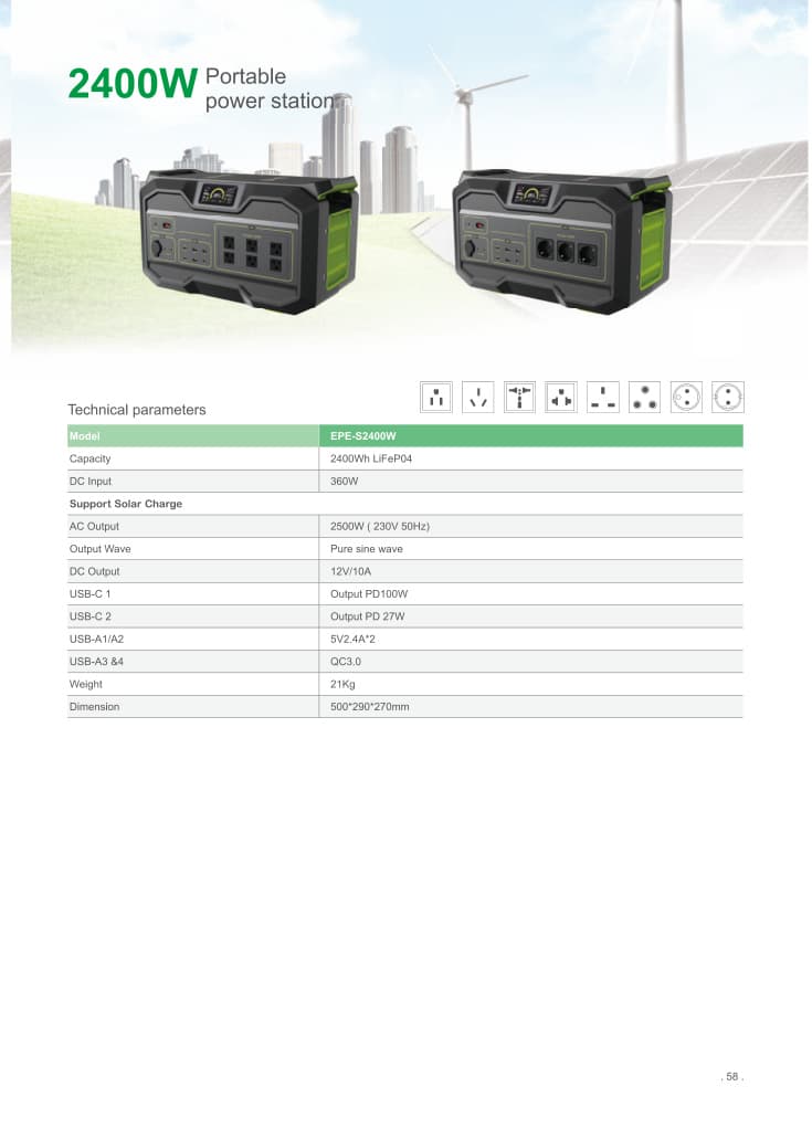 2400W Portable Power Station product photo