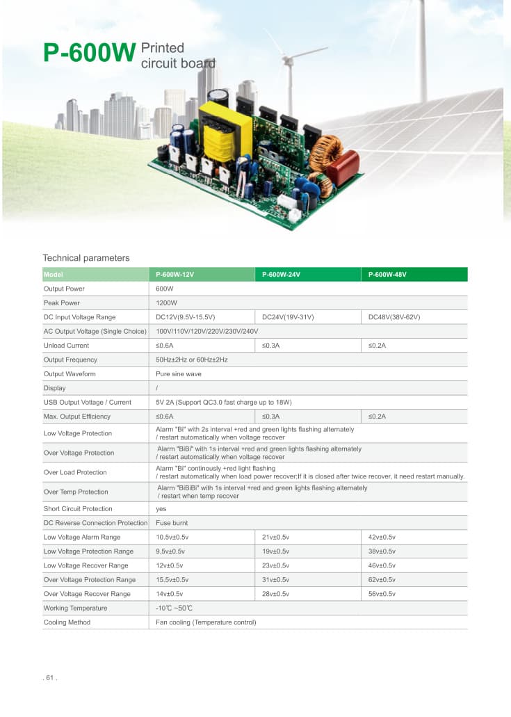 P-600W Inverter Printed Circuit Board product photo