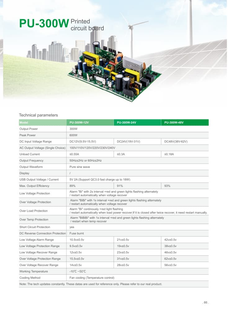 PU-300W Printed Inverter Printed Circuit Board product photo