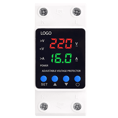 Adjustable Digital Voltage Protector Socket EU/UK/South Africa Plug Over/Under Voltage Protection