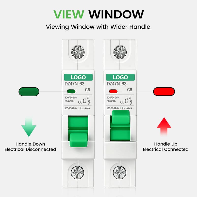 MCB 2P AC 6 – 63A Circuit breaker