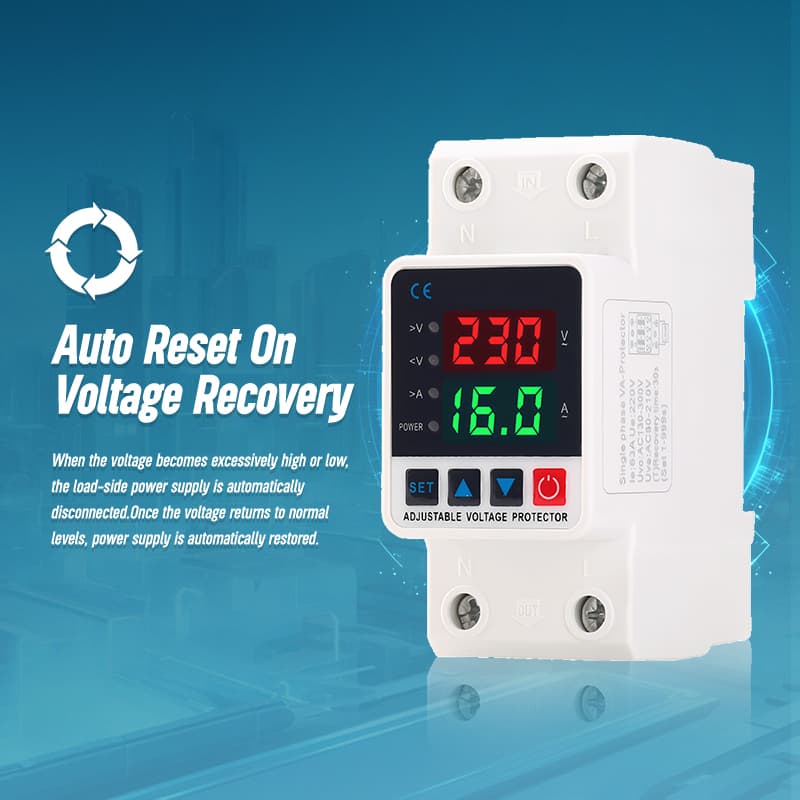 PN2-VA2 Self-Resetting Over/Under Voltage Protector 40A–80A