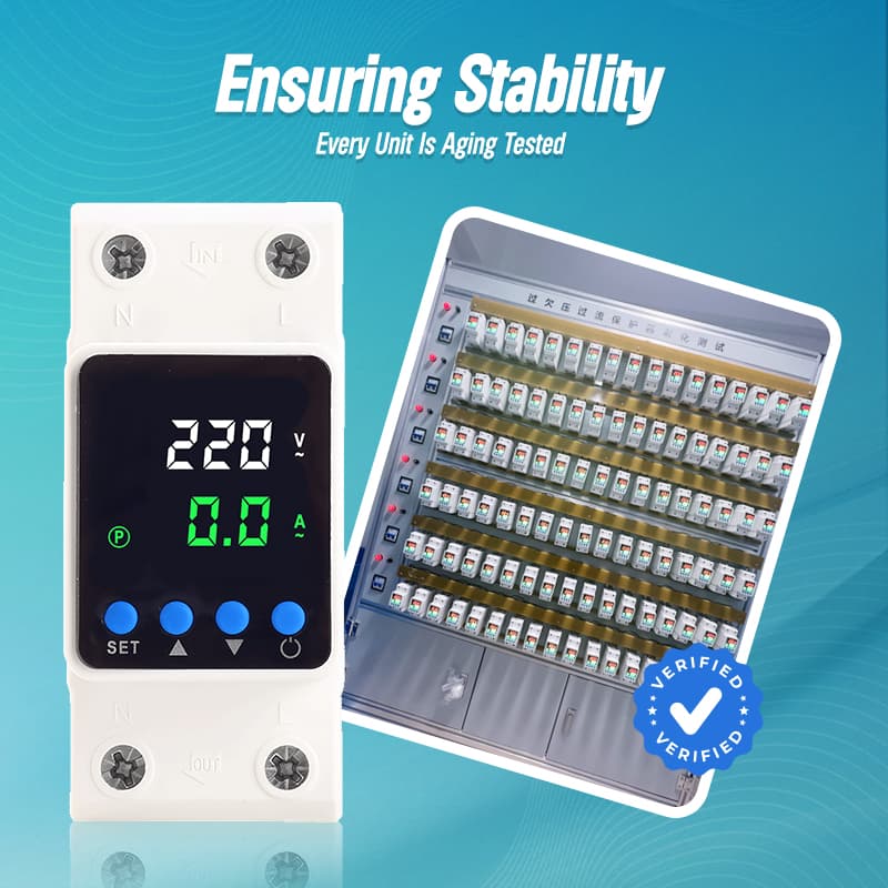 PN2-VA3 Self-Resetting Over/Under Voltage Protector 40A–80A