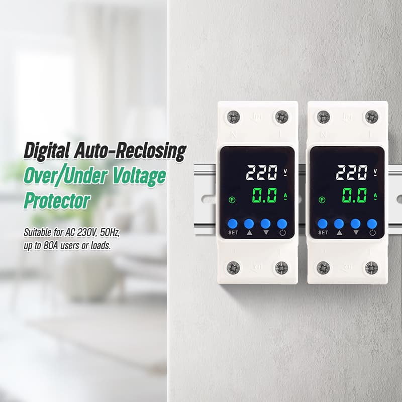 PN2-VA3 Self-Resetting Over/Under Voltage Protector 40A–80A
