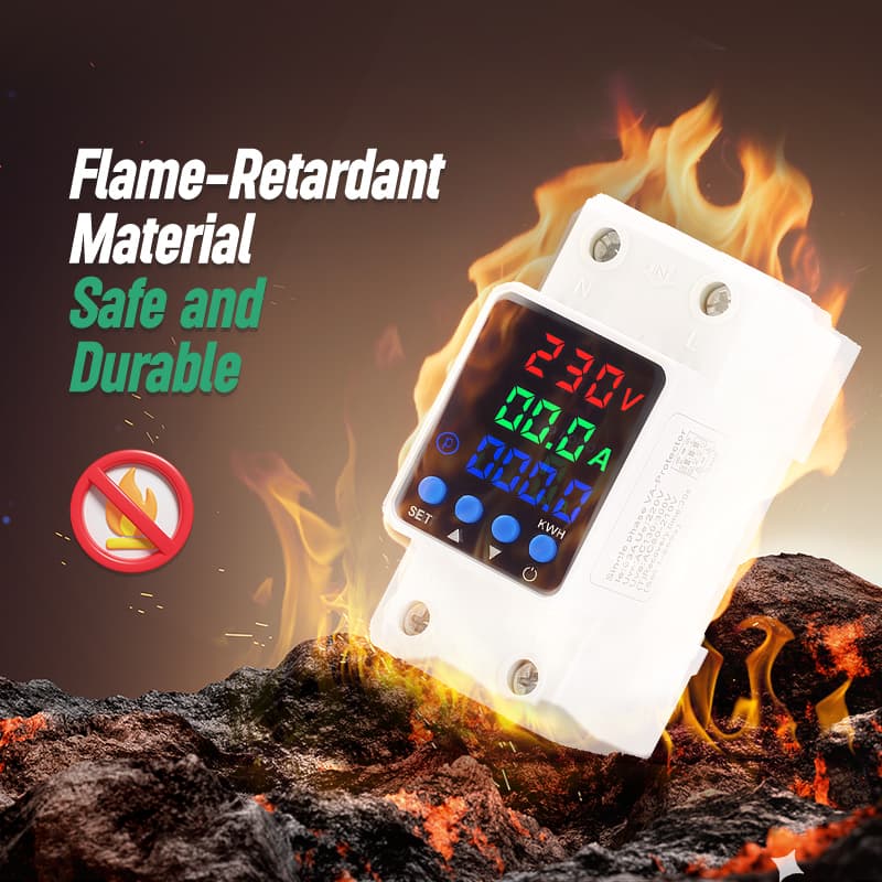 PN2-VAK Self-Resetting Voltage Protector with kWh Energy Meter 40A–80A