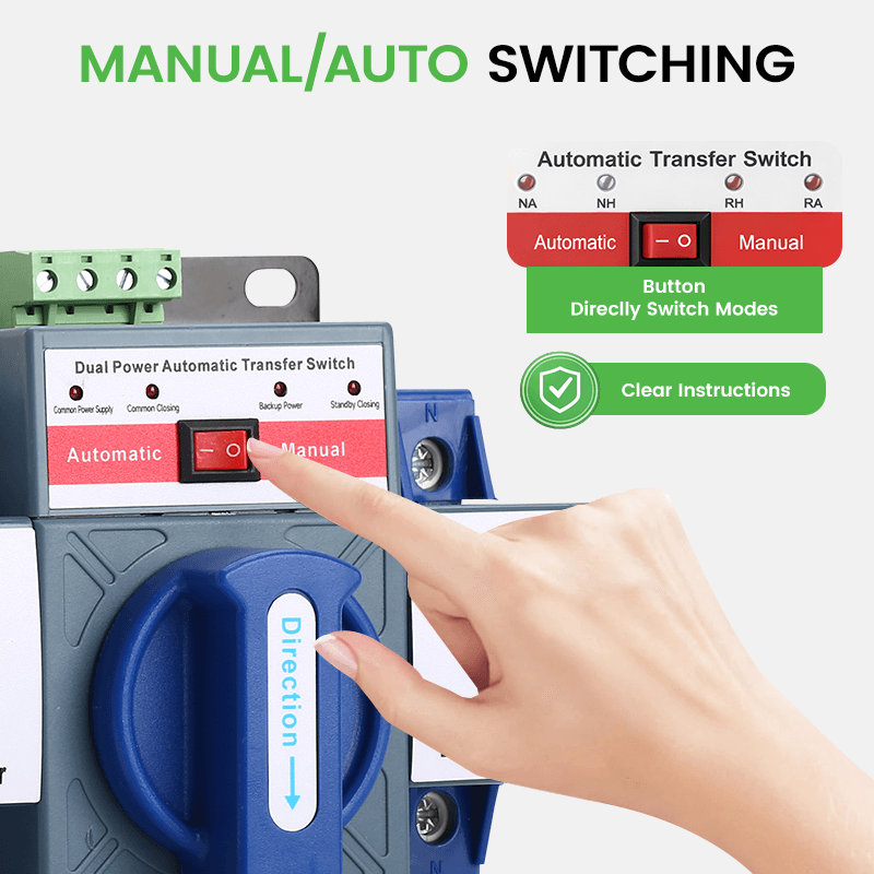 STQ1-63 63A 3P CB Class Auto Transfer Switch 110V/220V - Three-Phase ATS for Industrial Equipment & Motors