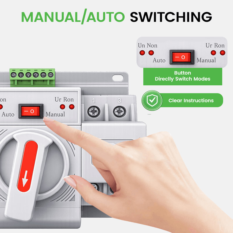 STQ2-63 63A 4P CB Class Auto Transfer Switch 110V/220V - Three-Phase+N ATS for Hospitals & Cold Storage